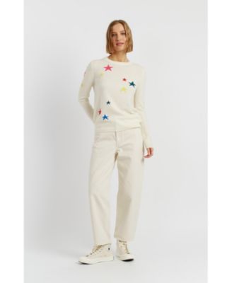 Women's Wool Cashmere Star Sweater