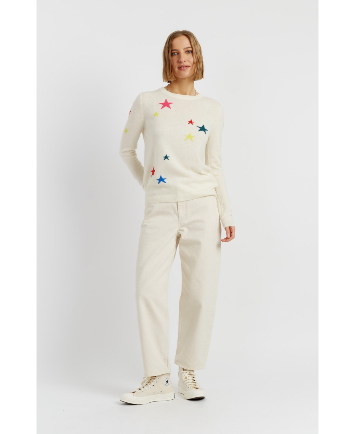 Chinti & Parker Women's Wool Cashmere Star Sweater