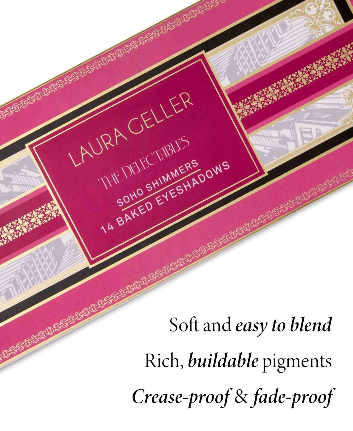 Laura Geller Beauty The Delectables 14 Multi-finish Baked Eyeshadows In Transparent
