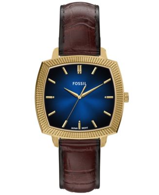 Fossil Unisex Nick Jonas x Machine Luxe Vignette Brown Croco