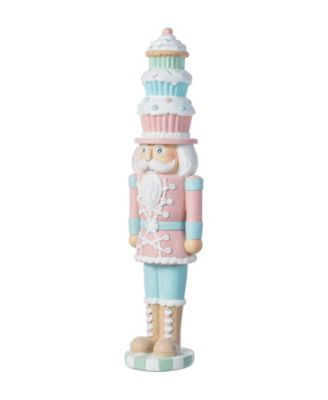 18.25" Resin Christmas Cupcake Nutcracker