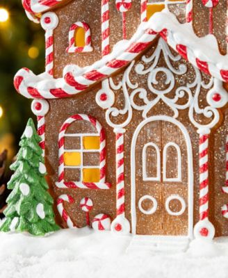 11.75" Lighted Resin Christmas Village