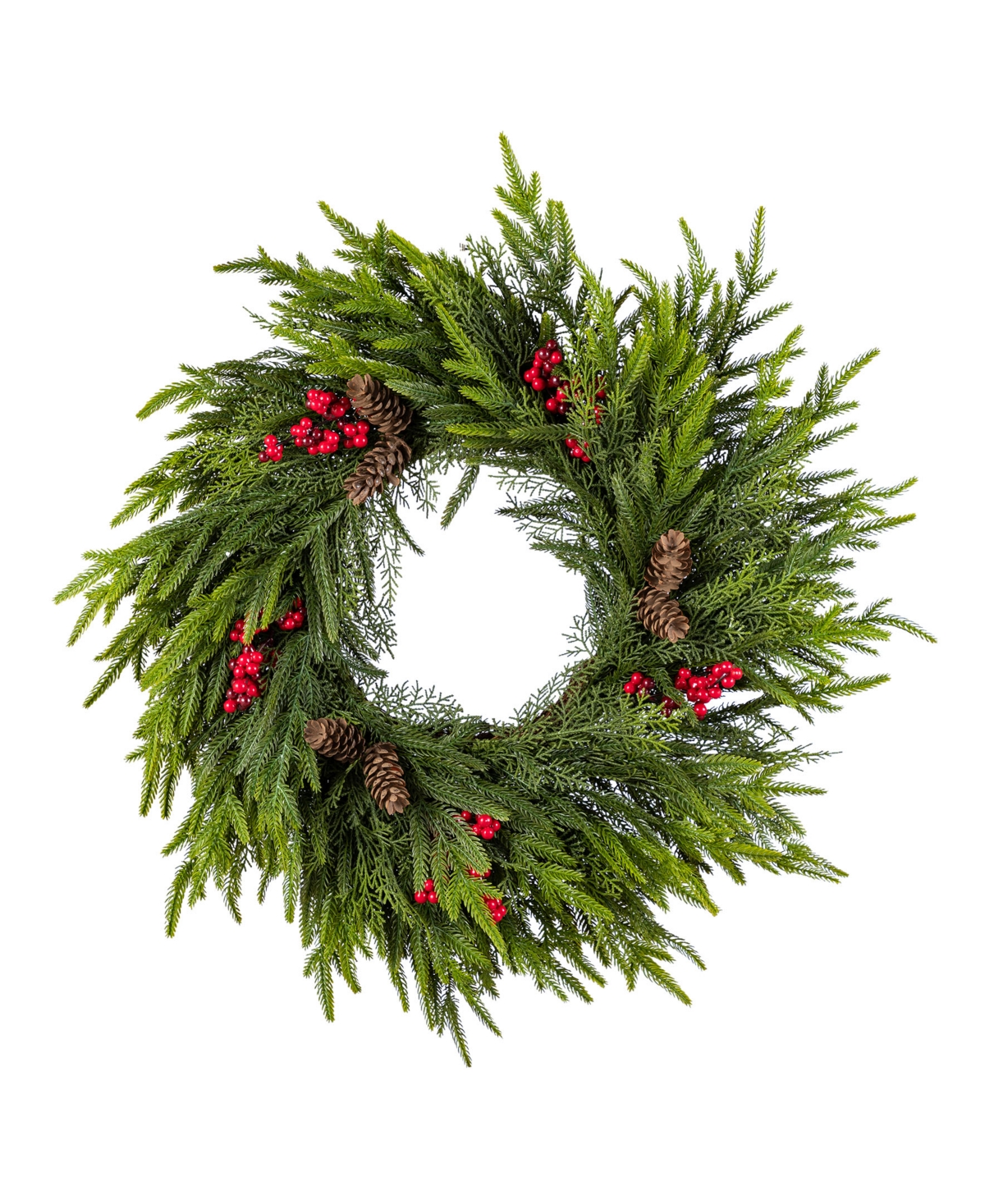 24" Polyethylene Christmas Dripping Wreath - Multi