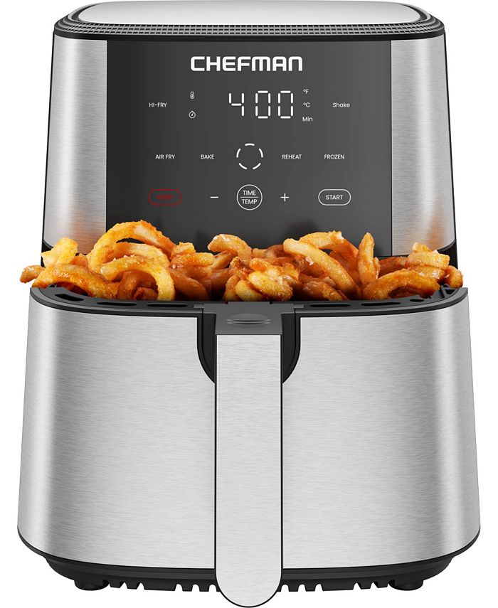 chefman 6-quart turbofry digital air fryer - silver - no size
