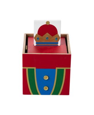 24.5" Wood Christmas Santa and Nutcracker Reversible Boxed Porch D&eacute;cor