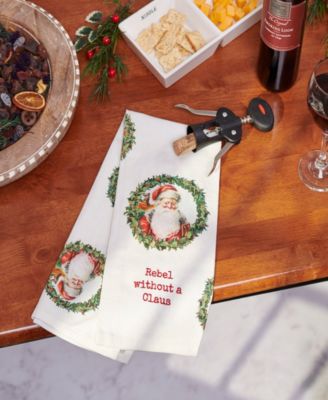 Rebel Without a Claus Kitchen Towel