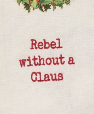 Rebel Without a Claus Kitchen Towel