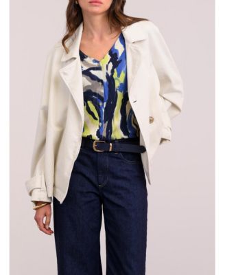 Women's V-Neck Drape Blouse