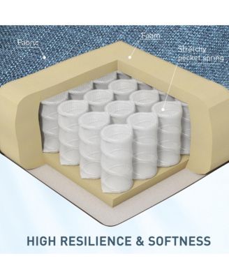 Massage Recliner Sofa with Heat Function, Remote Control,