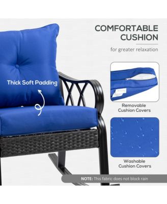 Rat Rock Chair with Ergonomic Design, Indoor&Outdoor Aluminum