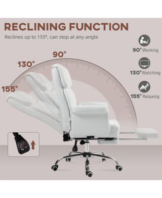 Executive Office Chair with Footrest and Lumbar Support,