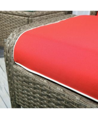 5pcs Outdoor Patio Furniture Set All Weather Wicker Conversation Set