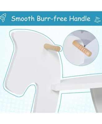 Wooden Rocking Horse Toddler Baby Ride-on Toys for Kids 1-3 Years