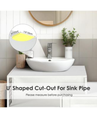 Cat Litter Box Enclosure - Hidden Washroom White