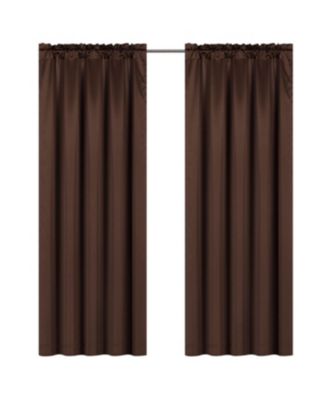Basic Faux Silk Rod Pocket Shimmery Sheer Single Window Curtain Panel