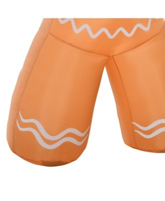 8 ft Inflatable Gingerbread Man Outdoor Holiday Display w/ LED Lights