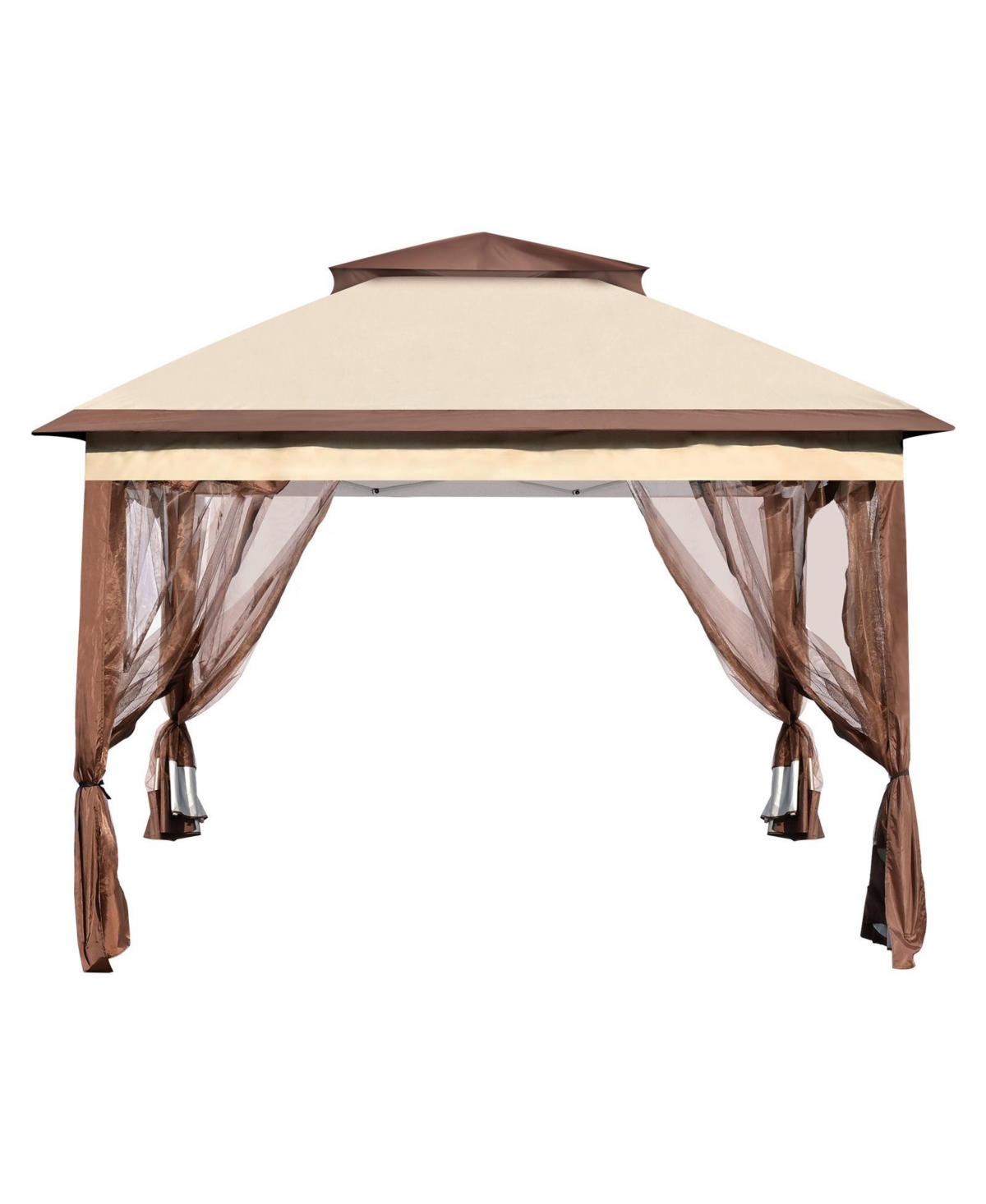 Slickblue Portable Pop-Up Gazebo with Mesh Netting and Durable Metal Frame – Ideal for Outdoor Events or Patio Use