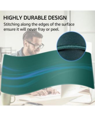 Large Gaming Mouse Pad Extended Mousepad with Micro-Weave Cloth, Non-Slip Base, Water Resist Keyboard Pad for Office Home, 31.5x15.7in