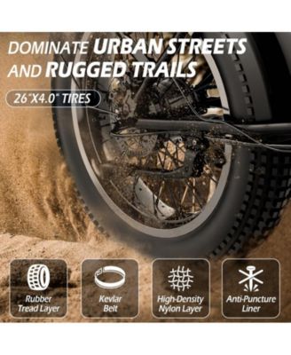 Dual Motor Electric Bike for Adults 50MPH, 26  x4   Fat Tire All Terrain Ebikes, 7-Speed Gear Electric Bicycle for Men & Women