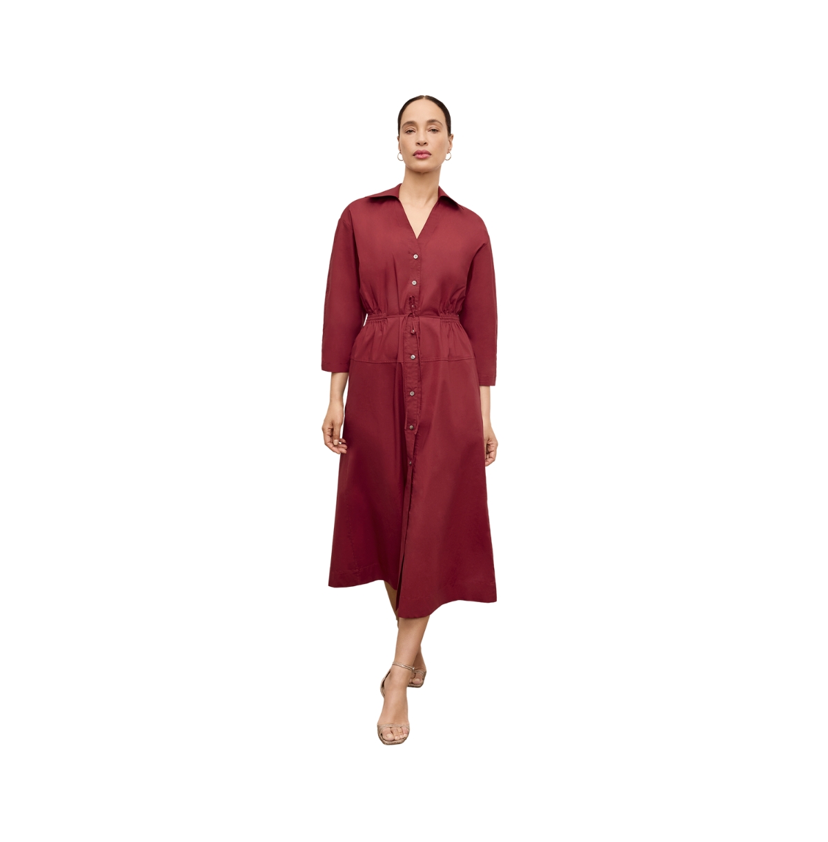 Women's Boden Al Fresco Dress - Cotton Poplin - Eggshell