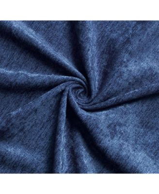 2 Piece Heavy Weight Light Filtering Rod Pocket Luxurious Royal Chenille Curtain Panels - Beige