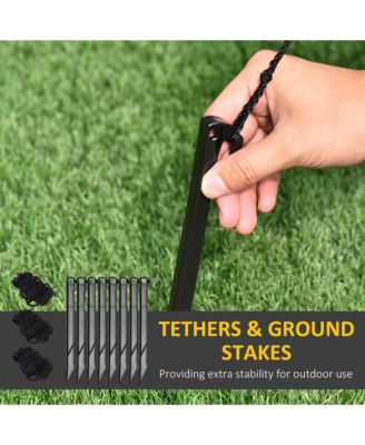 9ft Inflatable Santa Claus Drives a Car with Built-in LED for Garden