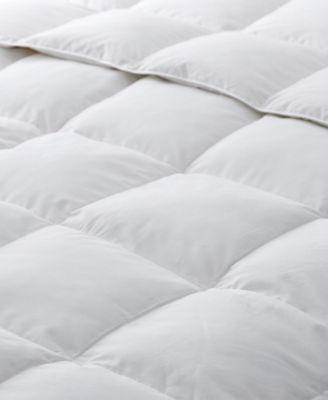 Medium Weight 360 Thread Count Extra Soft Down and Feather Fiber Comforter, Full/Queen