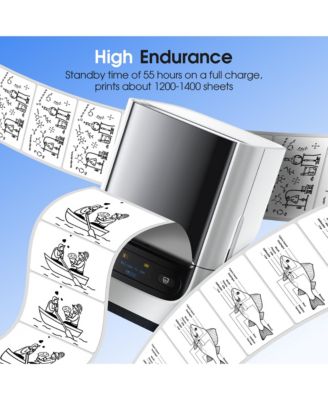 PM220S Portable 2" Bluetooth Thermal Label Printer. Ideal for addresses, logos & stickers. For small business, office & home use with phone/tablet/PC