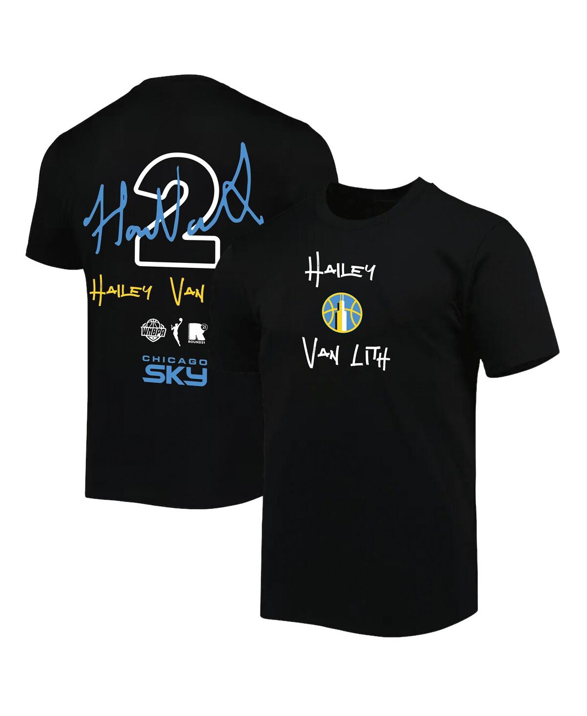 Men's and Women's Hailey Van Lith Black Chicago Sky Name Number T-Shirt - Black