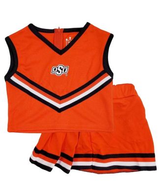 Little King - Big Girls 2-Piece Orange Oklahoma State Cowboys Cheer Set