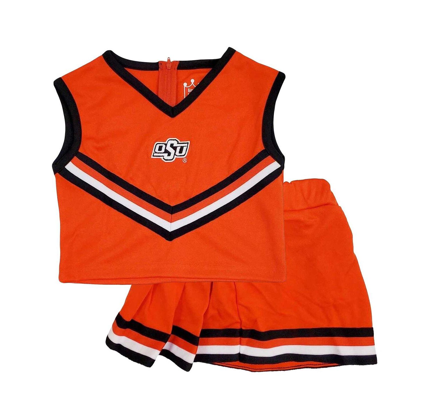 Big Girls 2-Piece Orange Oklahoma State Cowboys Cheer Set