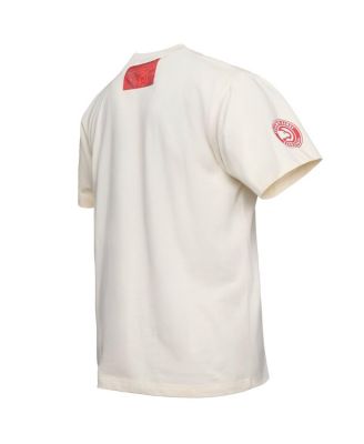x NBA Men's Cream Atlanta Hawks Culture Hoops Collection Premium T-Shirt