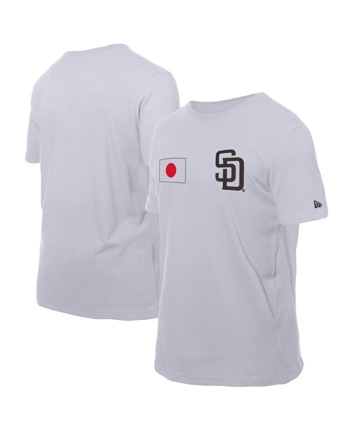 Men's White San Diego Padres Japanese Flag T-Shirt - White