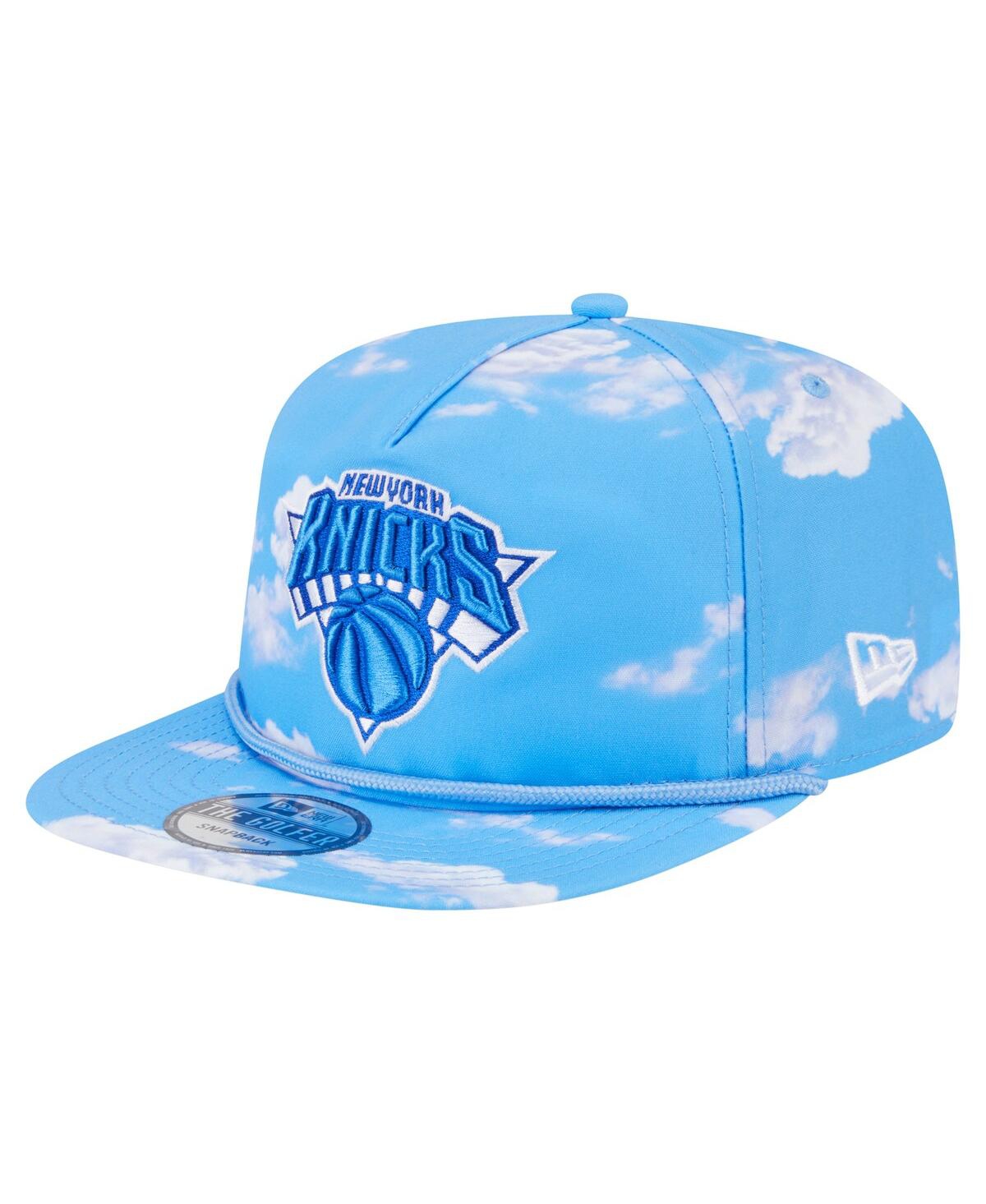 Men's Light Blue New York Knicks Head in the Clouds Golfer Rope Adjustable Hat - Light Blue