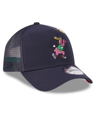 Men's Navy Cleveland Guardians 2025 Big League Chew A-Frame 9FORTY Adjustable Trucker Hat