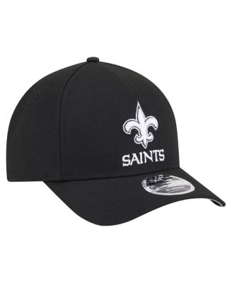 Men's Black New Orleans Saints Team Collection 9FORTY M-Crown A-Frame Adjustable Hat