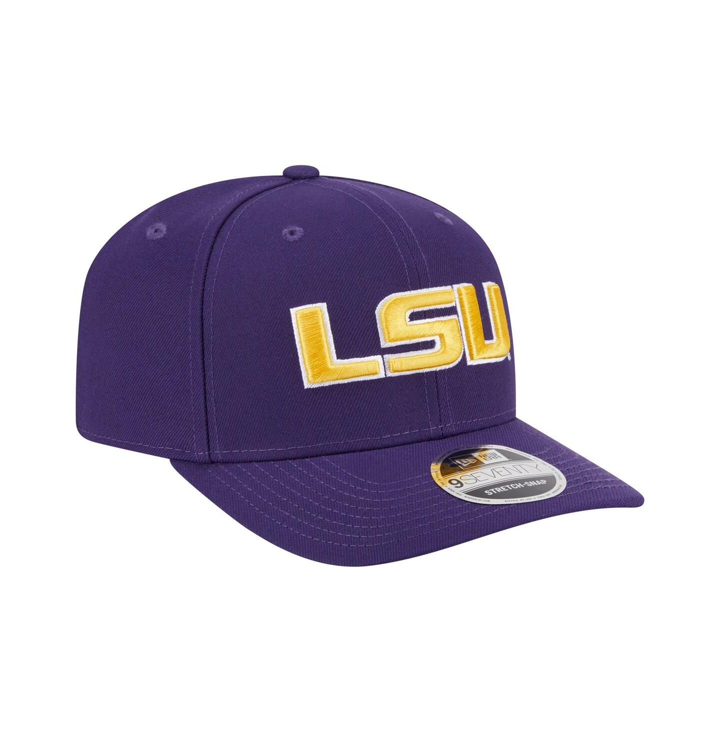 Мужская кепка New Era Purple LSU Tigers Team Collective 9SEVENTY Stretch-snap Adjustable Hat — фото 4