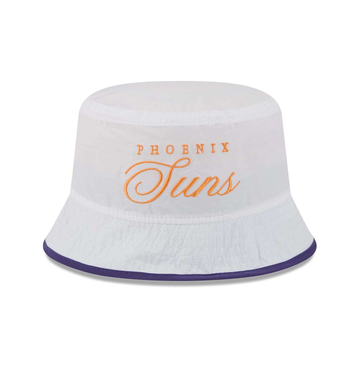 Мужская панама New Era White/Purple Phoenix Suns 2025 NBA Draft Nylon Bucket Hat — фото 4