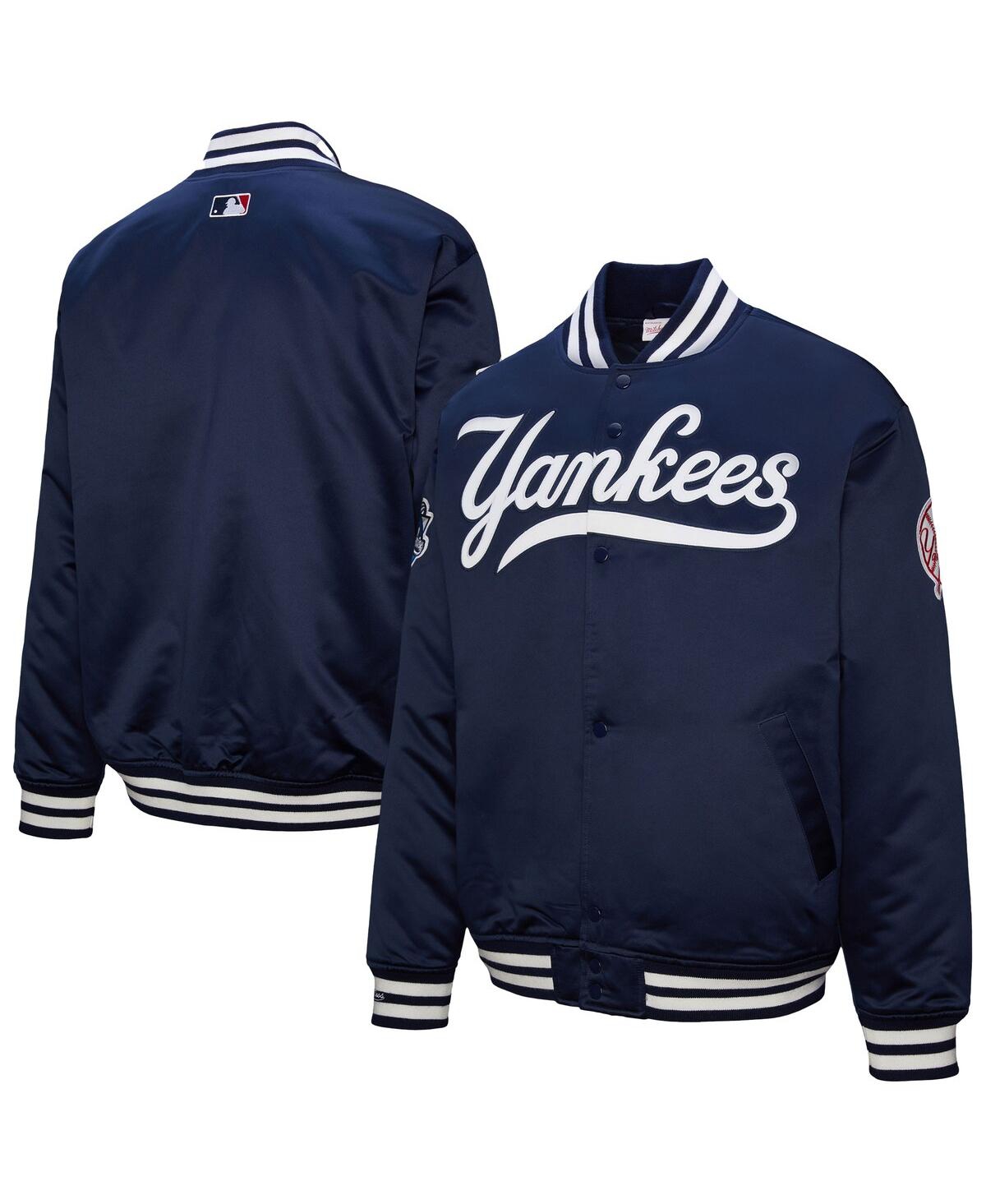 Men's Navy New York Yankees 2000 World Series Full-Snap Varsity Jacket - Navy