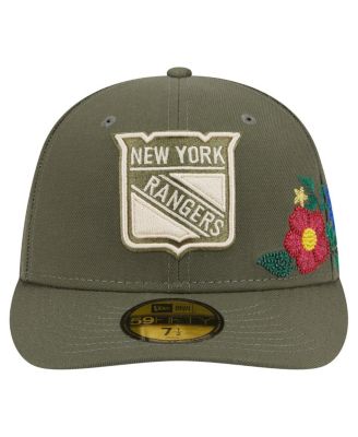 Men's Olive New York Rangers Tonal Florals 59FIFTY Fitted Hat