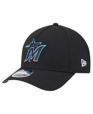 New Era - Men's Black Miami Marlins 9FORTY M-Crown Adjustable Hat