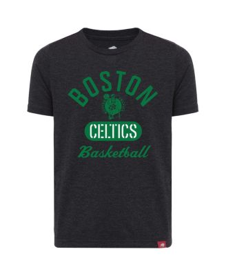 Big Boys and Girls Black Boston Celtics Comfy Tri-Blend T-Shirt