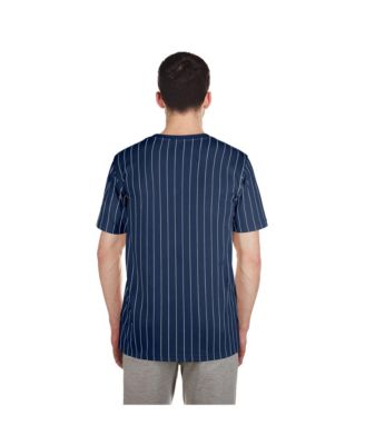 Men's Navy Tampa Bay Rays Throwback Pinstripe T-Shirt