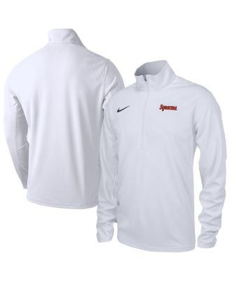 Nike - Men's White Syracuse Orange Training Performance Quarter-Zip Pullover