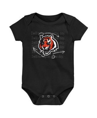Baby Boys and Girls 3-Pack Cincinnati Bengals Team Starter Bodysuit Set