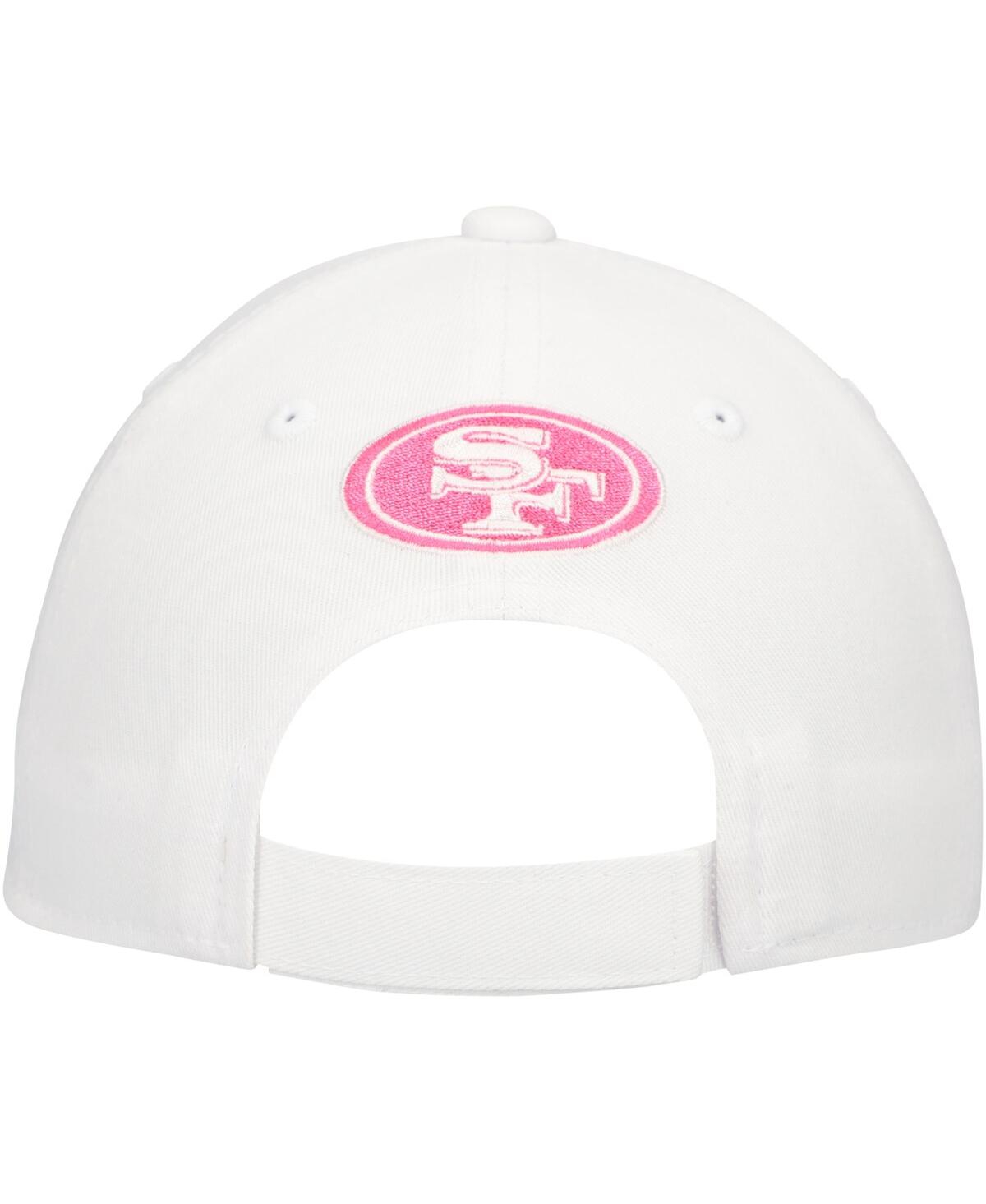 Outerstuff Big Girls San Francisco 49ers All White Structured Adjustableâ Hat In White