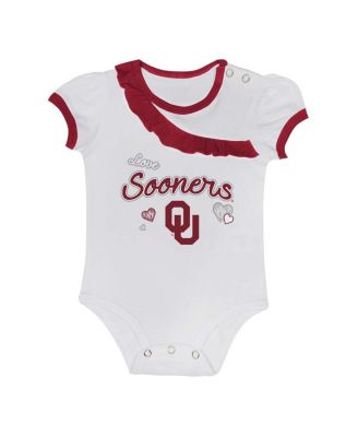 Baby Boys and Girls 2-Piece Oklahoma Sooners Love My Team Bodysuit and Skirt Set