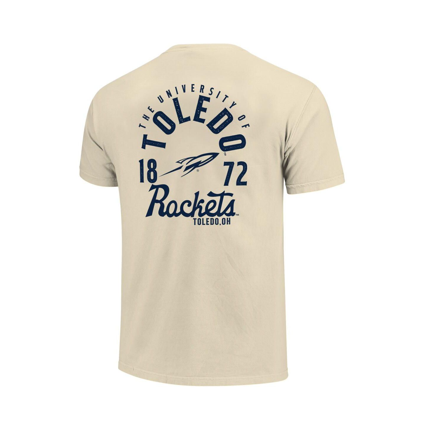 Мужская футболка Image One Cream Toledo Rockets Comfort Colors Mascot Overlay — фото 2