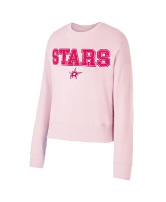 Women's Pink Dallas Stars Tonal Pullover Sweatshirt