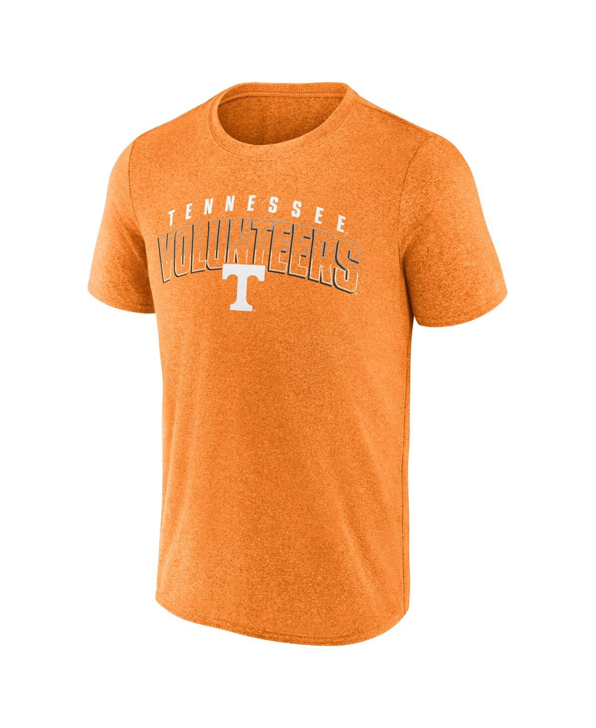 Fanatics Men's Heather Tennessee Orange Tennessee Volunteers Outline Split T-shirt In Orange